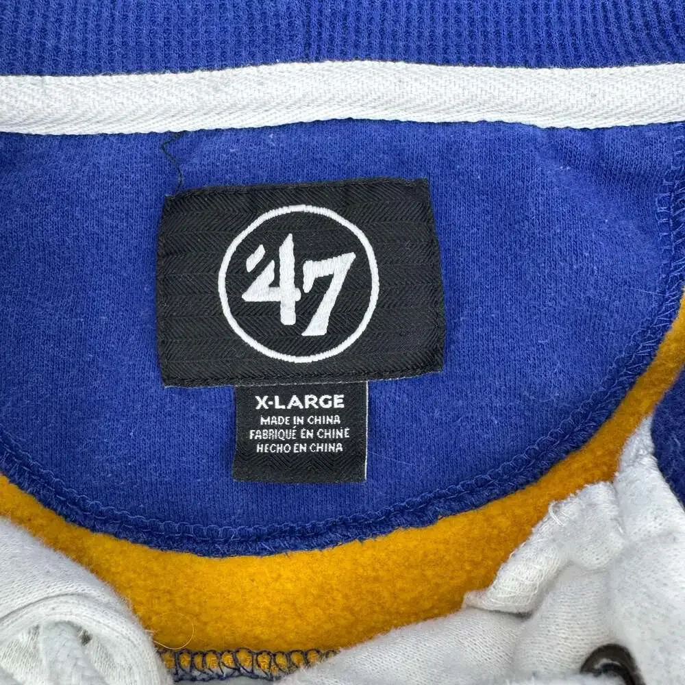47 Brand Los Angeles Rams Hockey Lace Up Hooded Sweatshirt